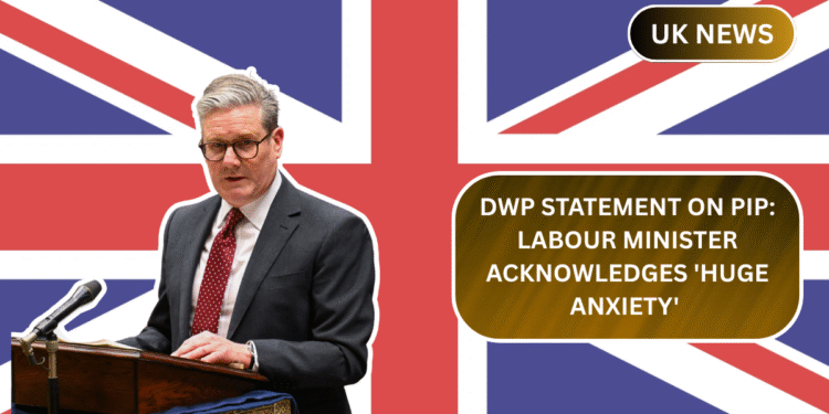 DWP Statement on PIP: Labour Minister Acknowledges 'Huge Anxiety' Among Claimants
